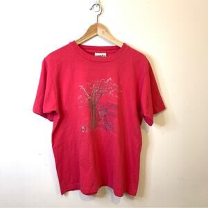 Vintage Northern Reflections Pink Cottagecore 90s Single Stitch T-Shirt Medium